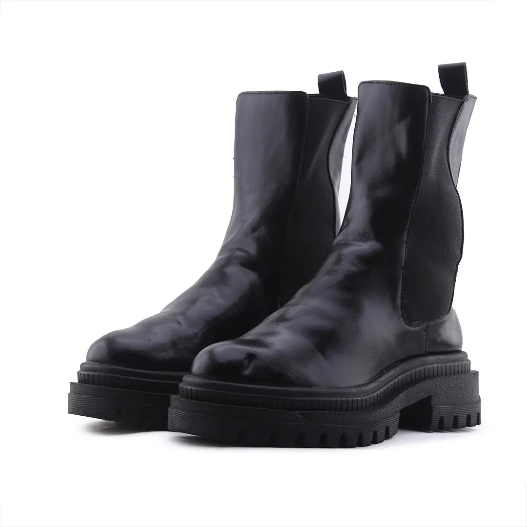 Bershka Stretchable Ankle Boot | 100% Authentic Leather