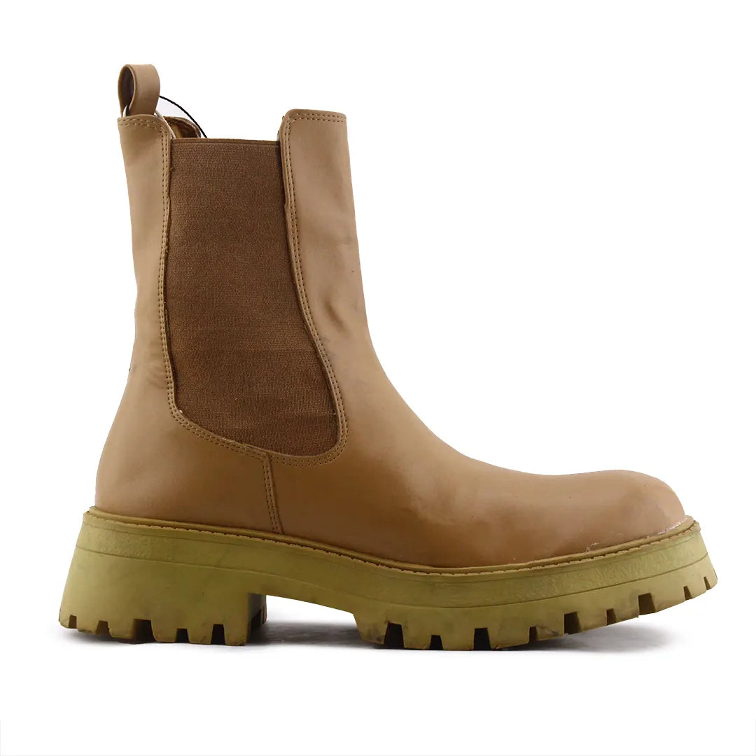 Pull & Bear Stretchable Ankle Boot | 100% Authentic Leather