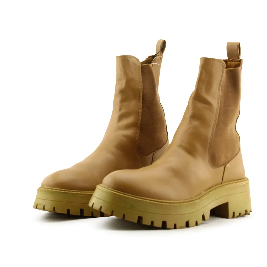 Pull & Bear Stretchable Ankle Boot | 100% Authentic Leather