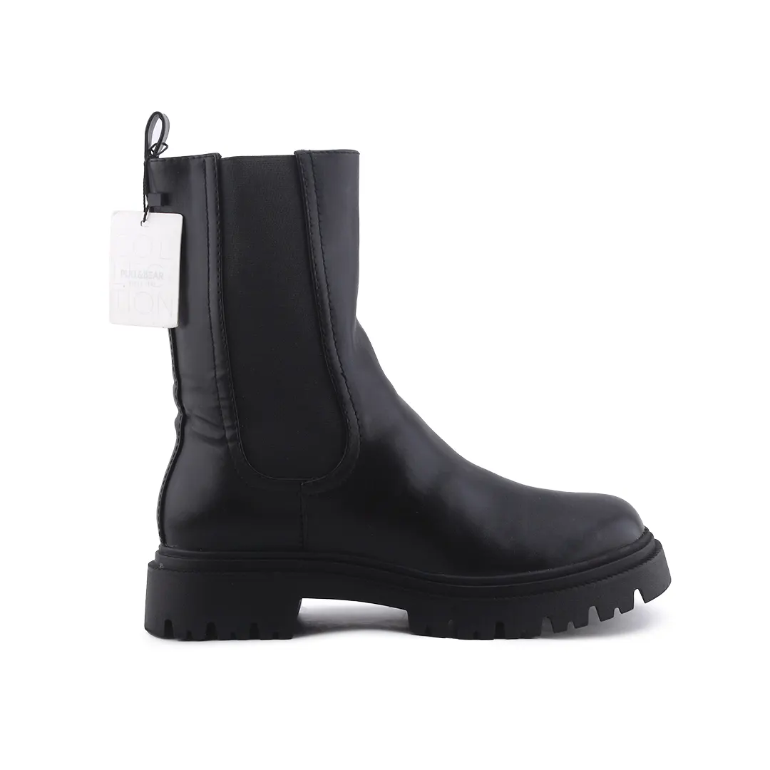 Pull & Bear Stretchable Ankle Boot | 100% Authentic Leather