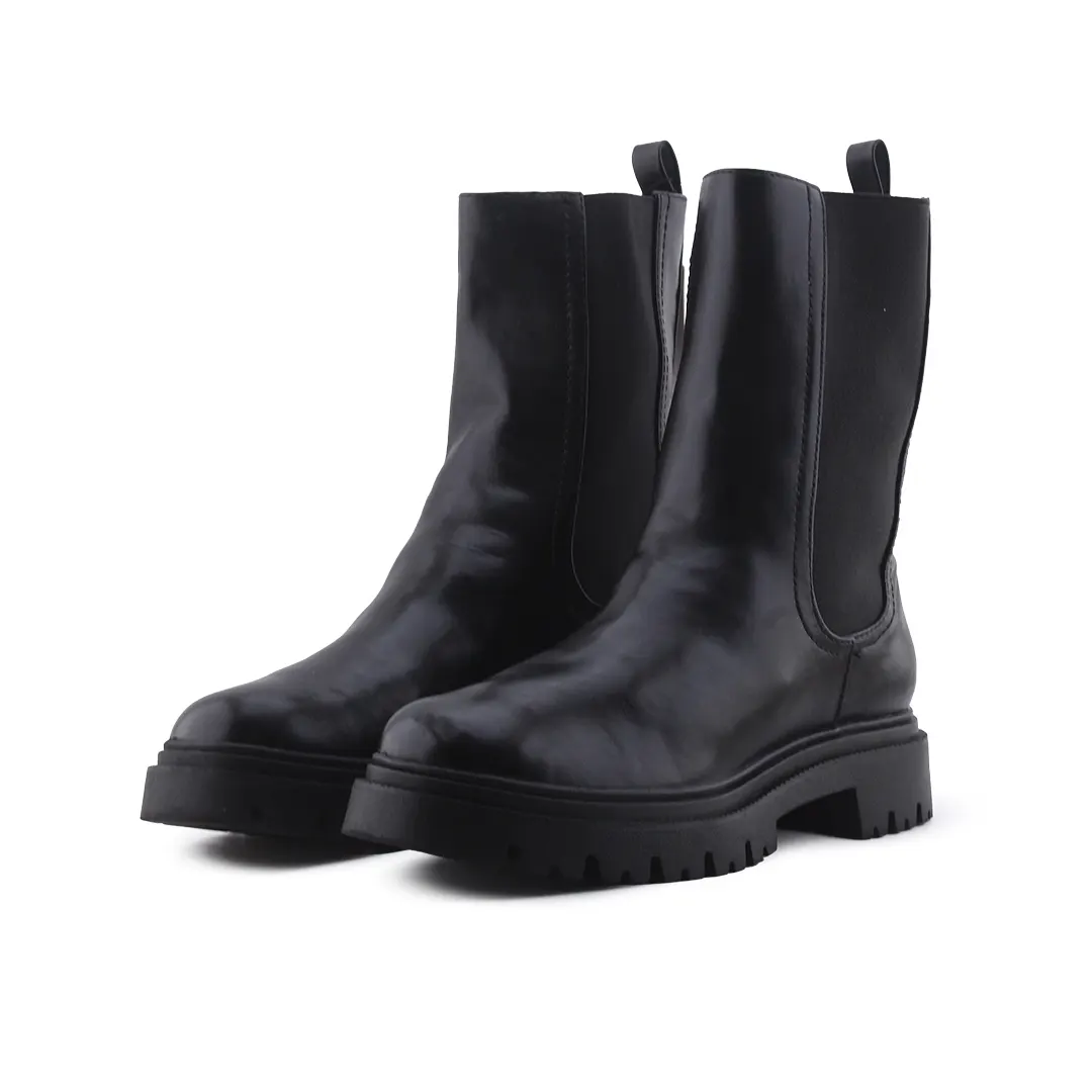 Pull & Bear Stretchable Ankle Boot | 100% Authentic Leather