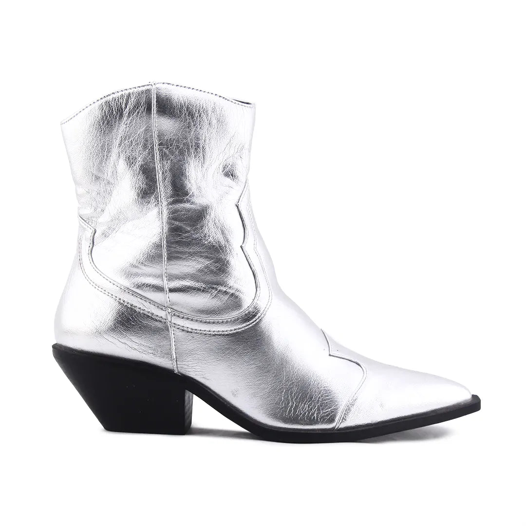 Bershka Zipper Ankle Boot | 100% Authentic Leather