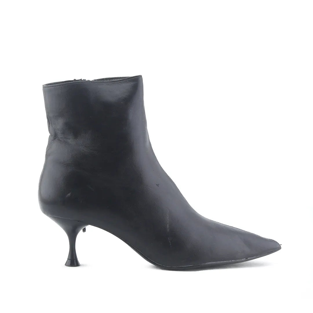 Zara Zipper Ankle Boot | 100% Authentic Leather