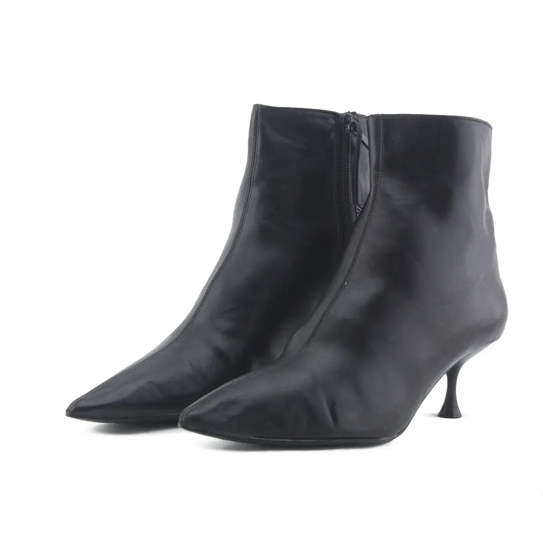 Zara Zipper Ankle Boot | 100% Authentic Leather