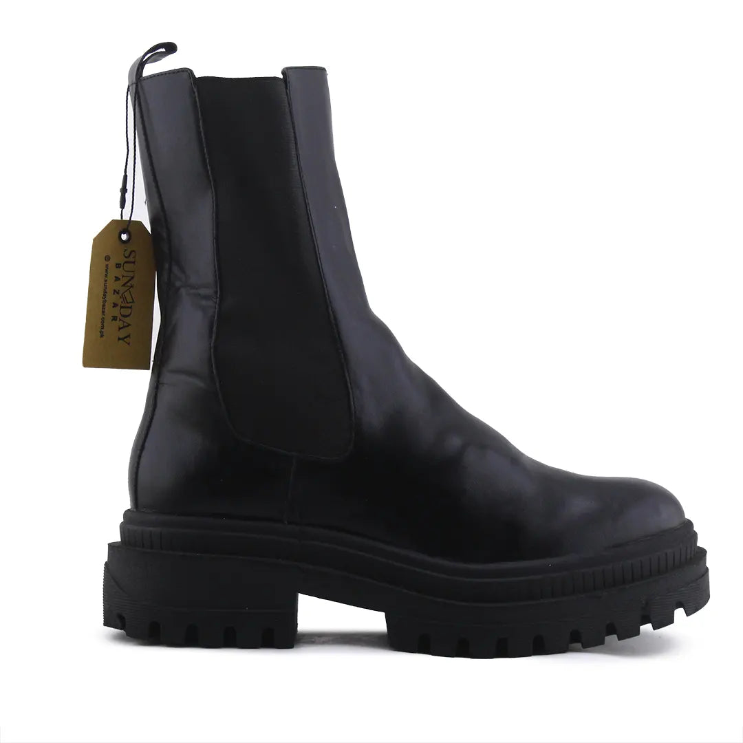 Bershka Stretchable Ankle Boot | 100% Authentic Leather