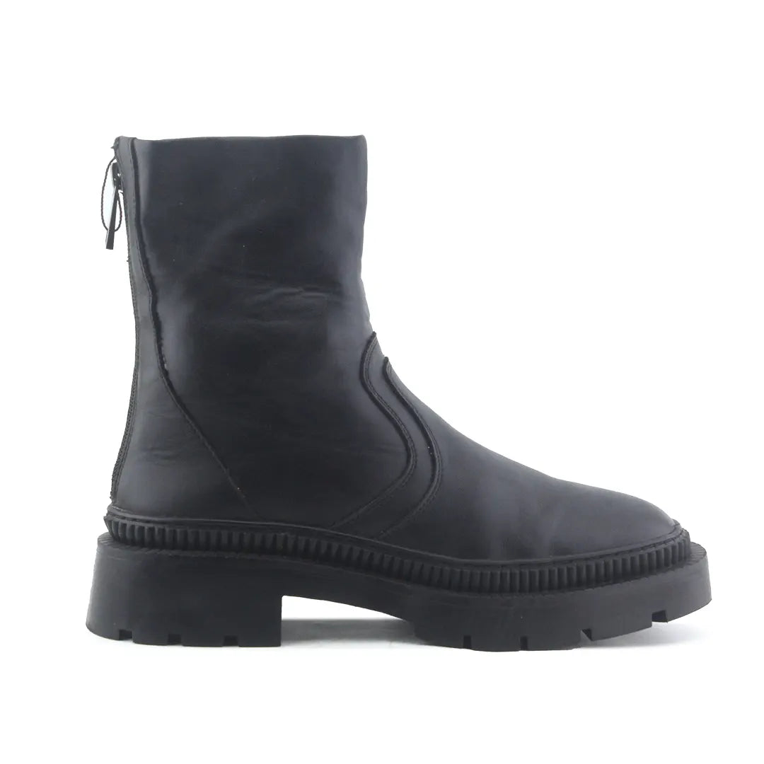 Mango Zipper Ankle Boot | 100% Authentic Leather