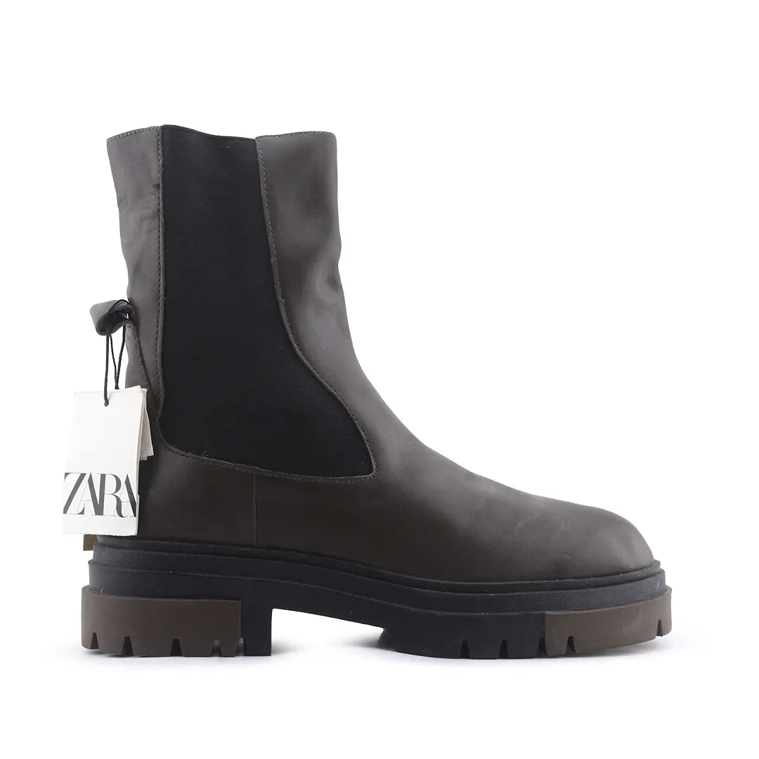 Zara Stretchable Ankle Boot | 100% Authentic Leather