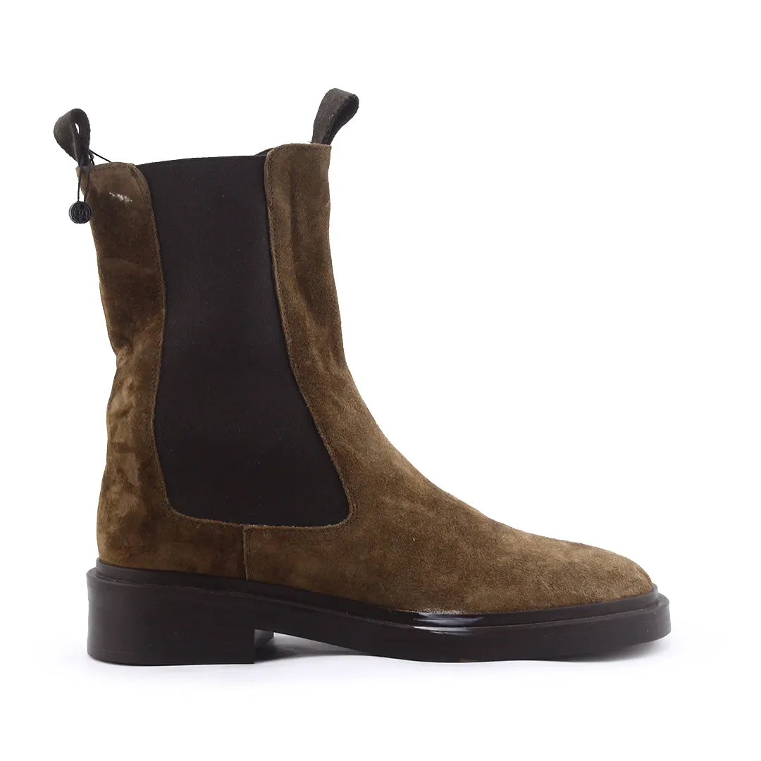 Massimo Dutti Stretchable Suede Ankle Boot