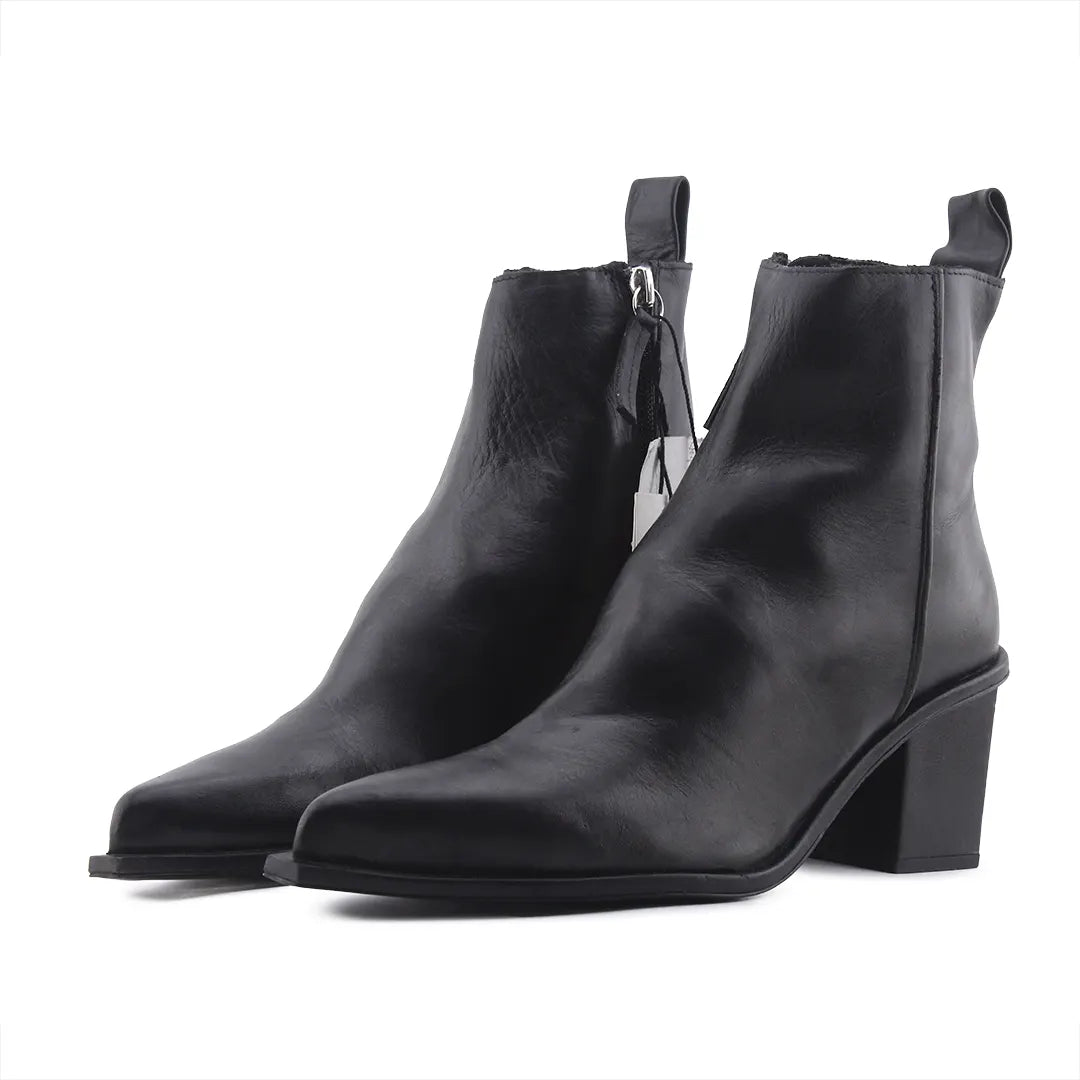 Zara Zipper Ankle Boot | 100% Authentic Leather