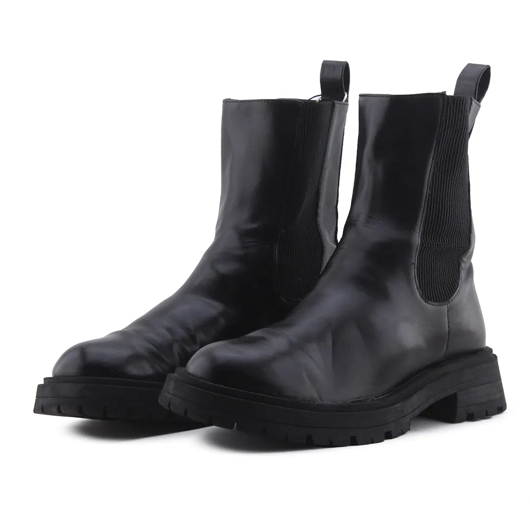 Pull & Bear Stretchable Ankle Boot | 100% Authentic Leather