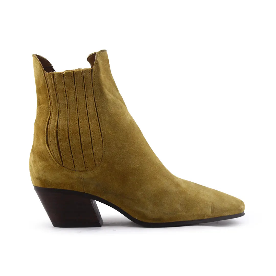 Zara Stretchable Suede Ankle Boot