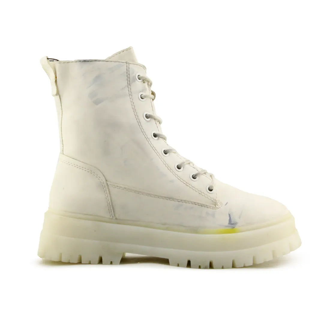 Stradivarius Zipper Lace Up Ankle Boot | 100% Authentic Leather