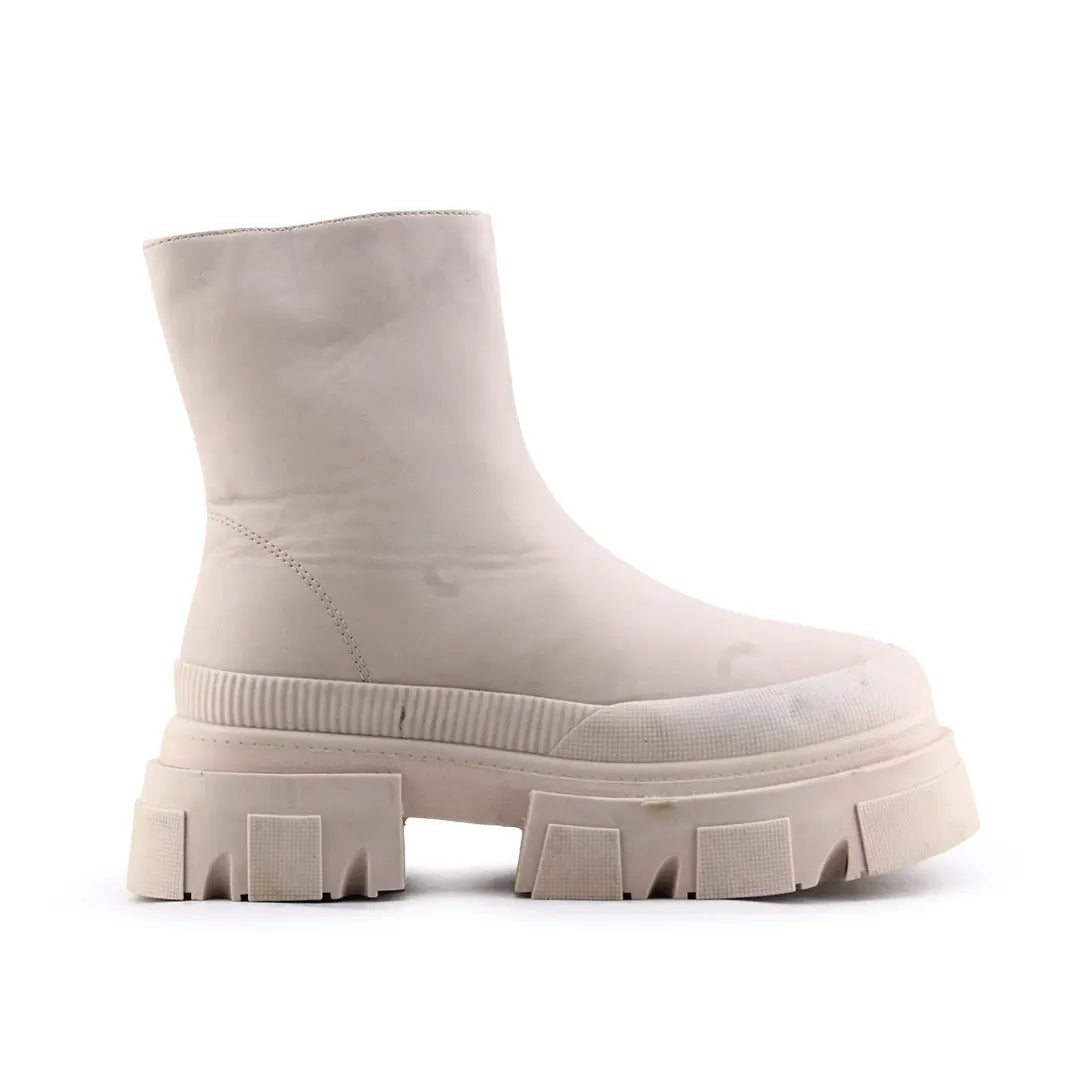 Bershka Zipper Ankle Boot | 100% Authentic Leather