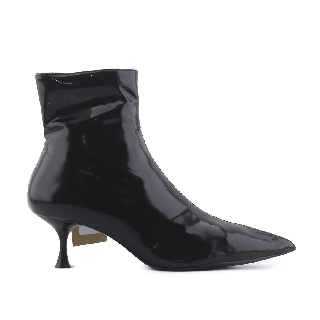 Zara Zipper Patent Ankle Boot