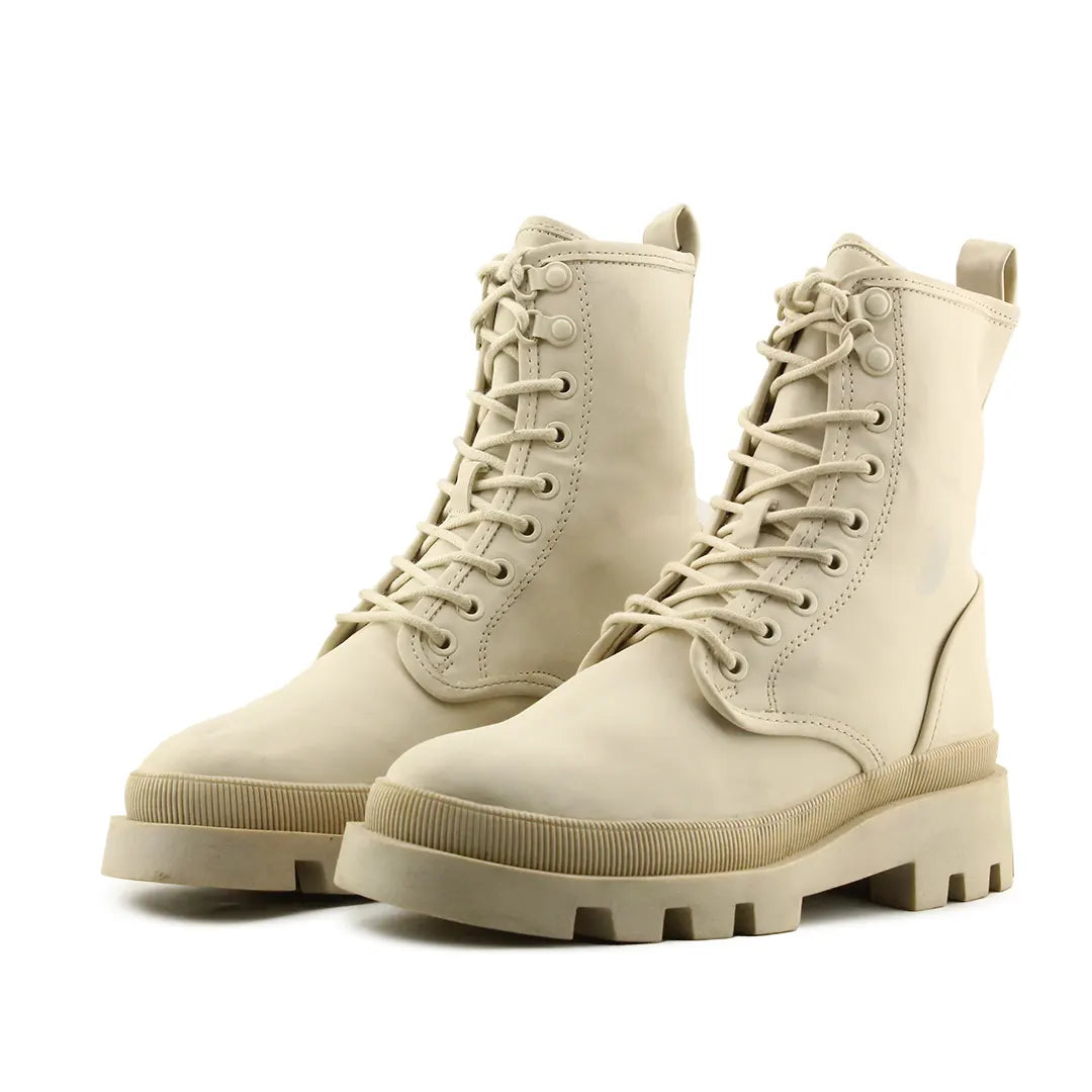 Pull & Bear Lace Up Ankle Boot | 100% Authentic Leather