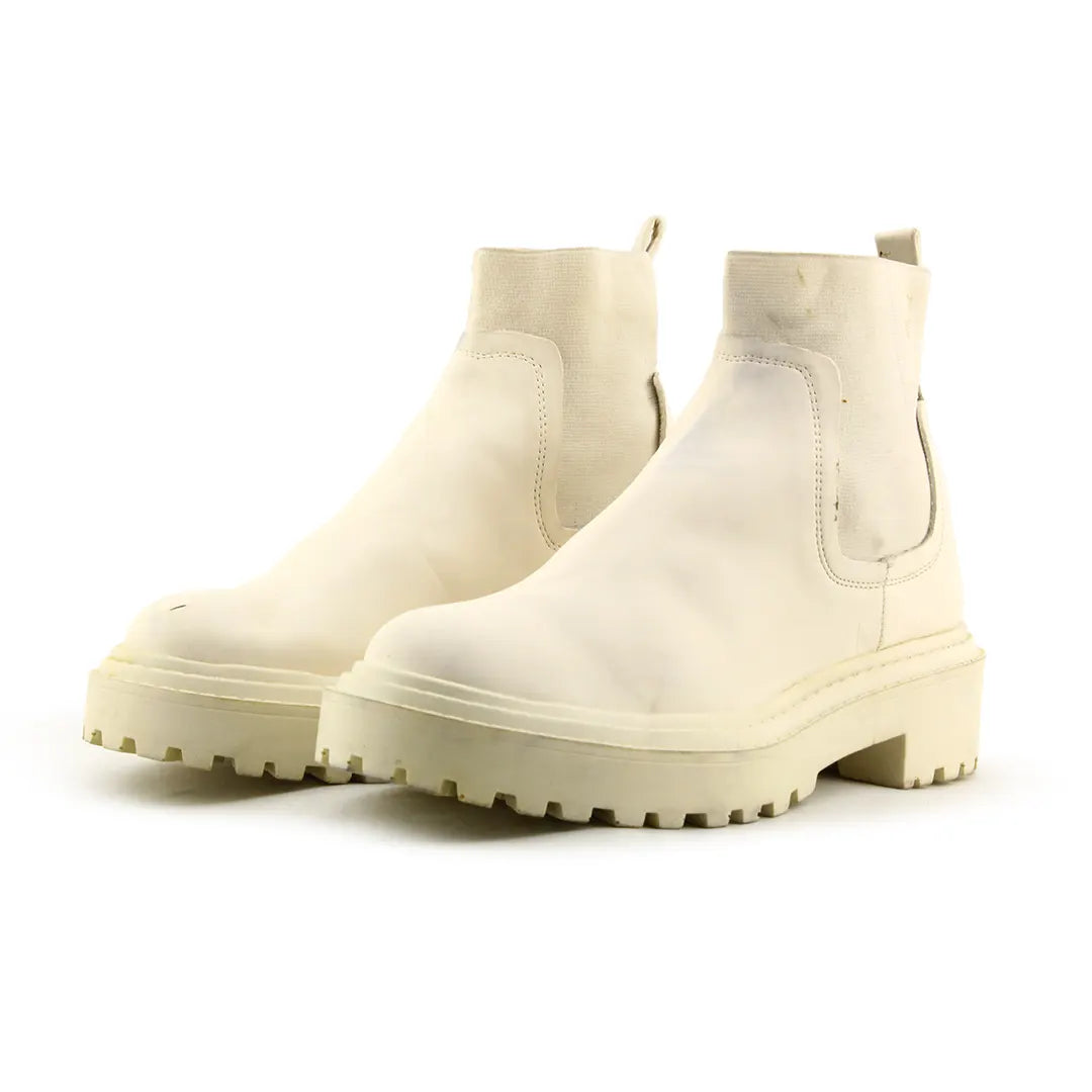 Stradivarius Stretchable Ankle Boot | 100% Authentic Leather
