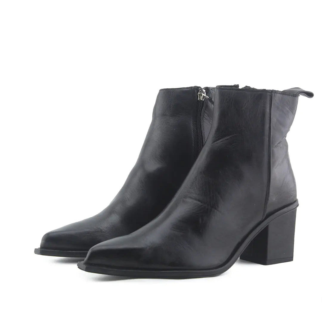 Zara Zipper Ankle Boot | 100% Authentic Leather