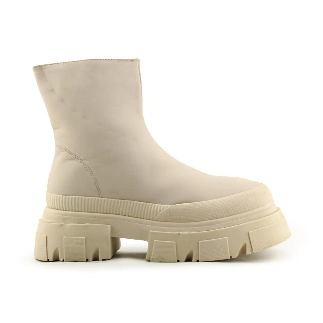 Bershka Zipper Ankle Boot | 100% Authentic Leather