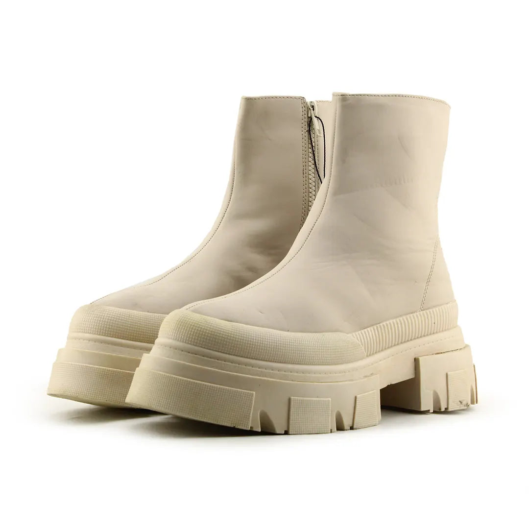 Bershka Zipper Ankle Boot | 100% Authentic Leather