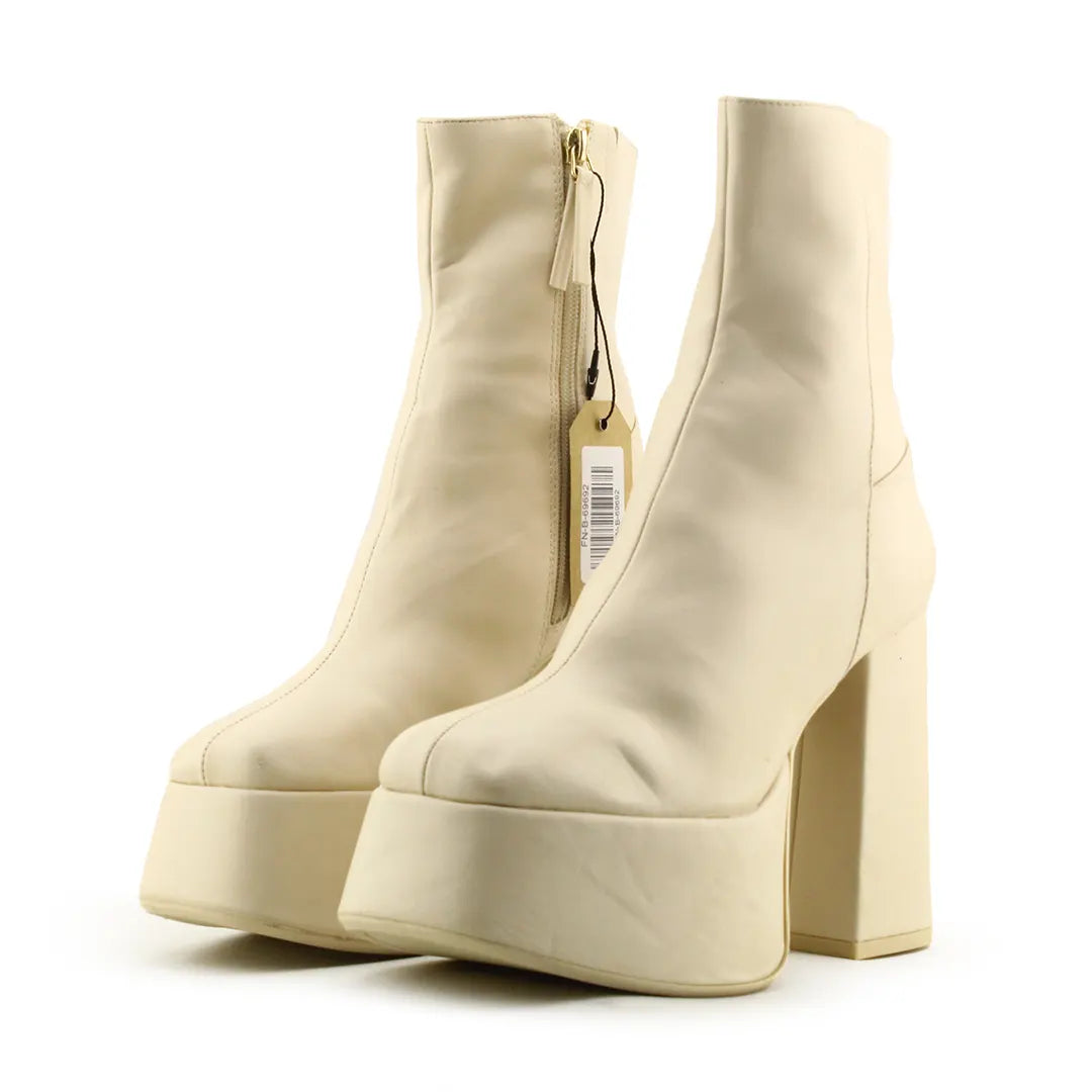 Bershka Zipper Ankle Boot | 100% Authentic Leather