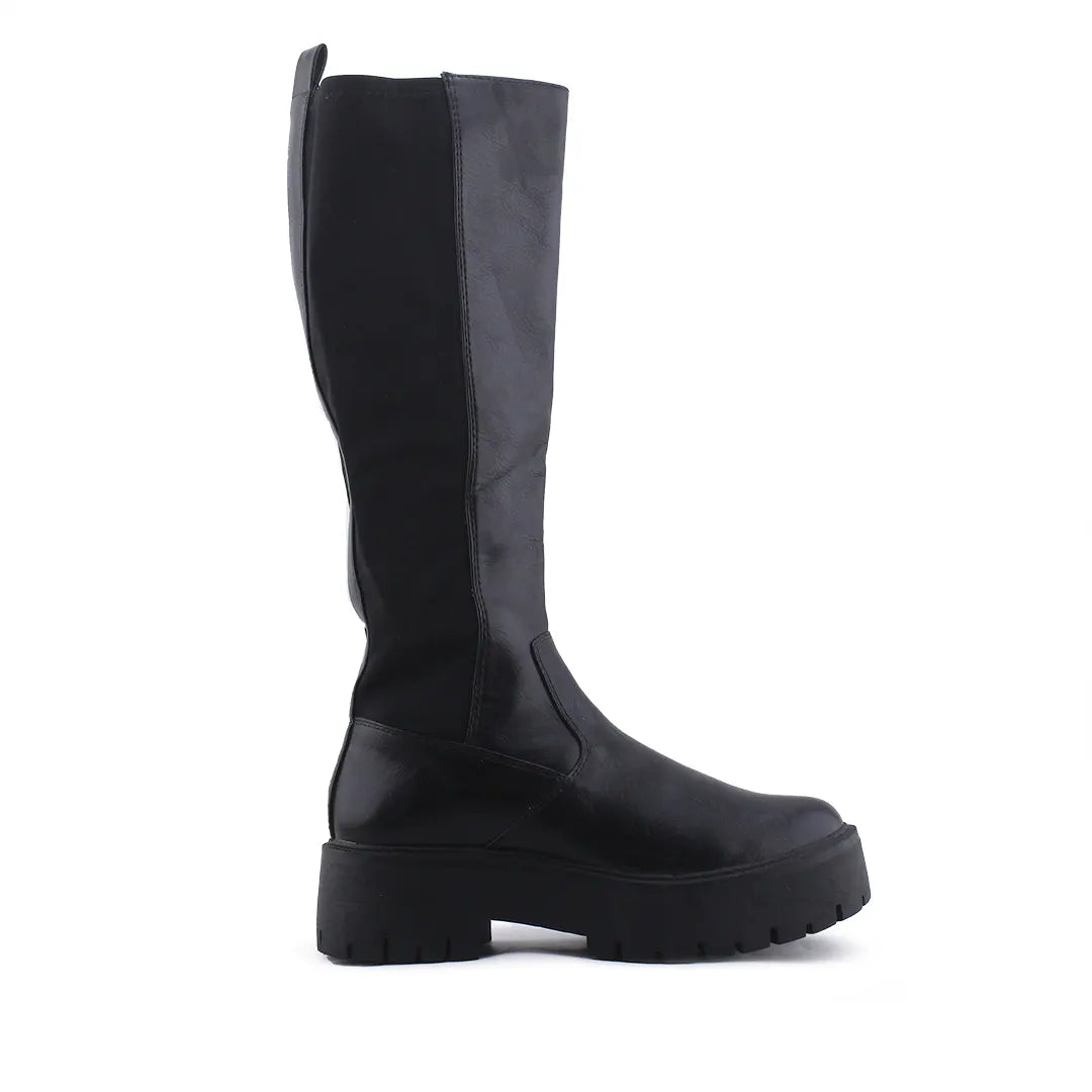 Stradivarius Stretchable Knee High Boot | 100% Authentic Leather