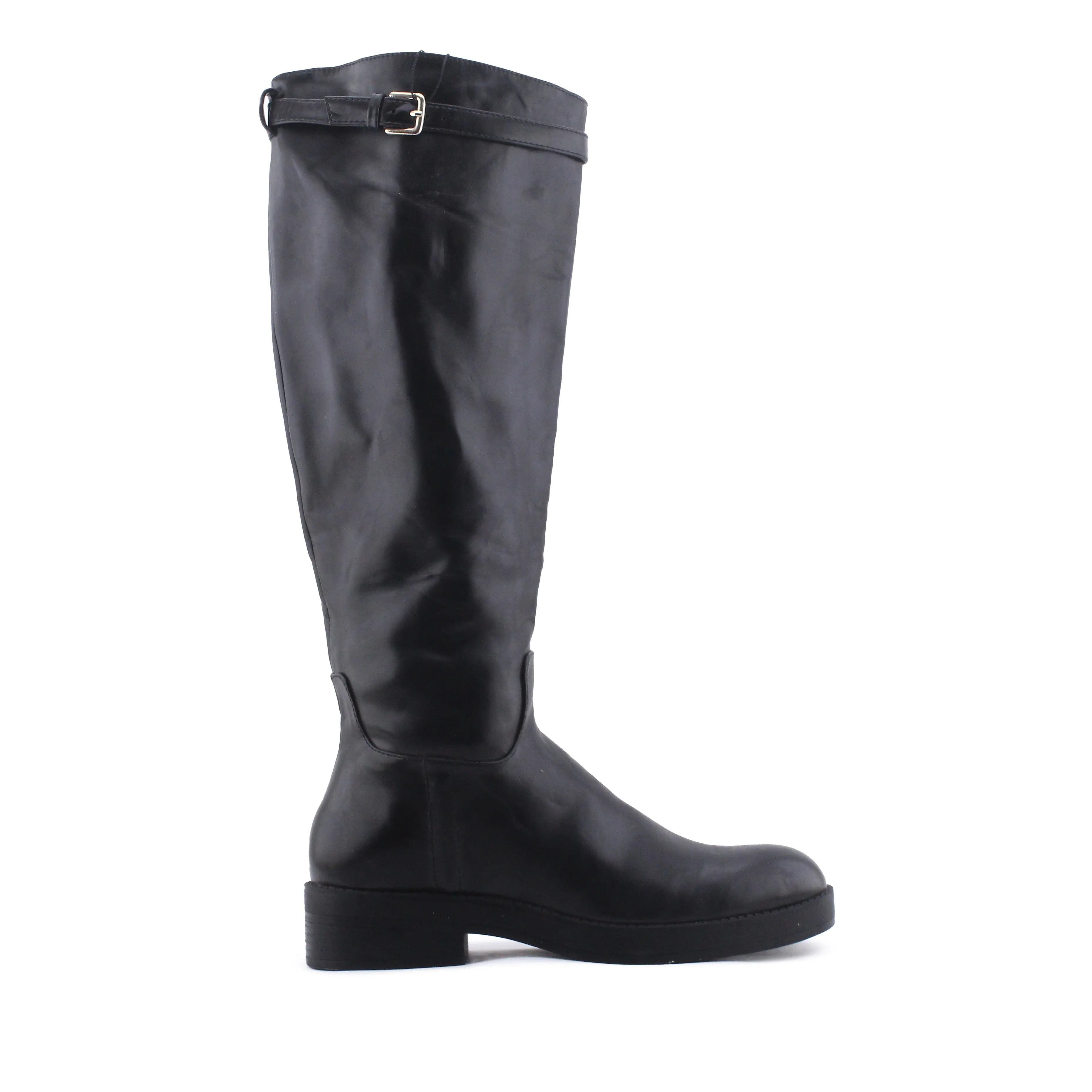 Zara Buckle Strap Knee High Boot | 100% Authentic Leather