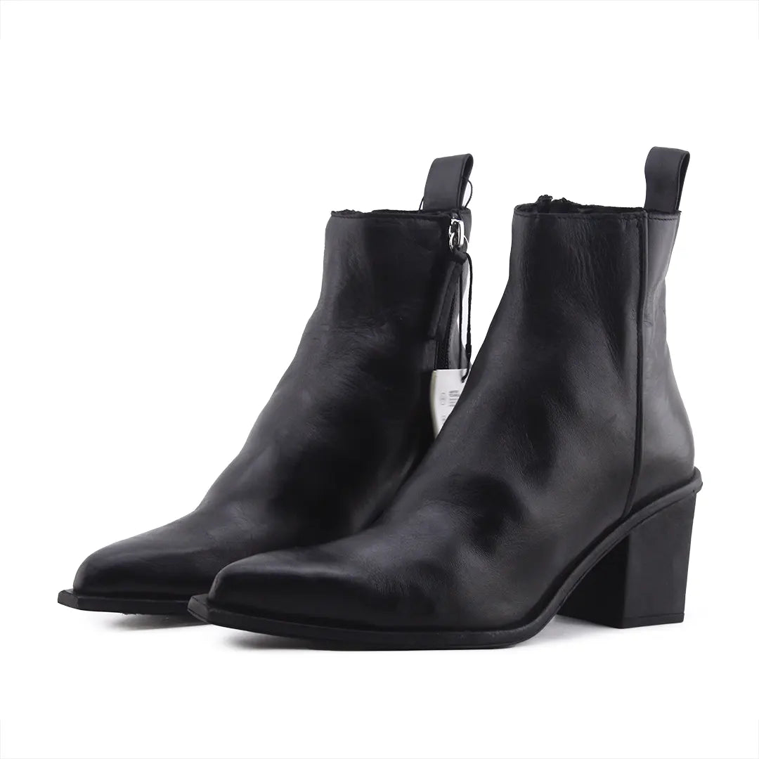 Zara Zipper Ankle Boot | 100% Authentic Leather