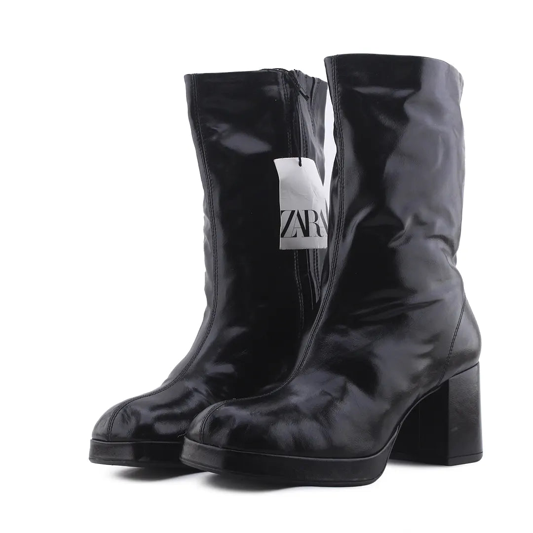Zara Zipper Ankle Boot