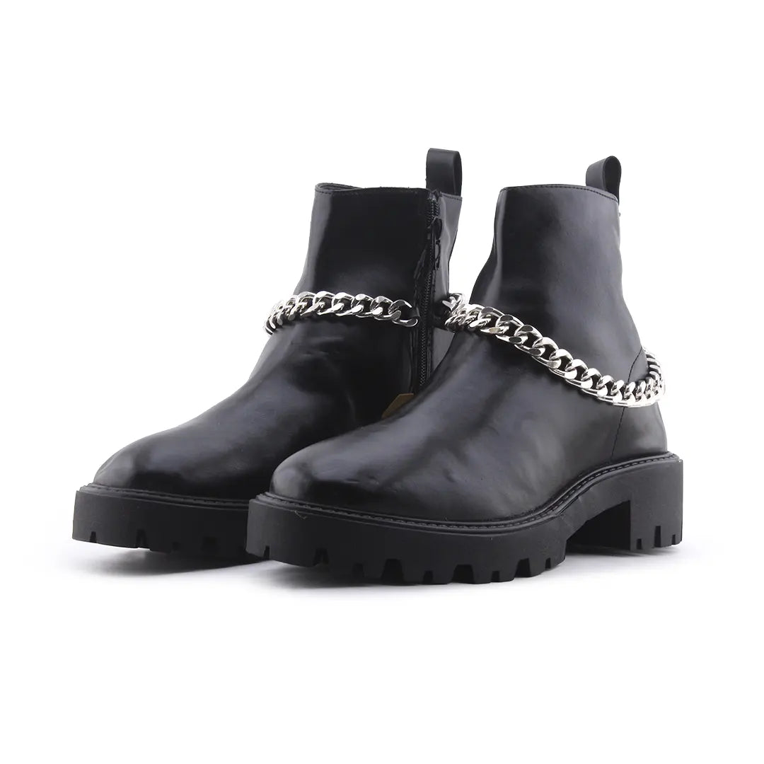 Lefties Zipper Ankle Boot | 100% Authentic Leather