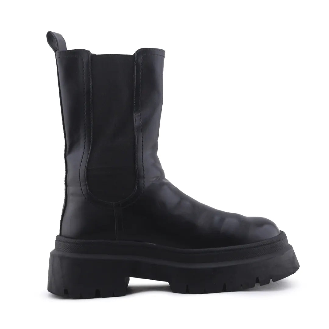 Pull & Bear Stretchable Ankle Boot | 100% Authentic Leather