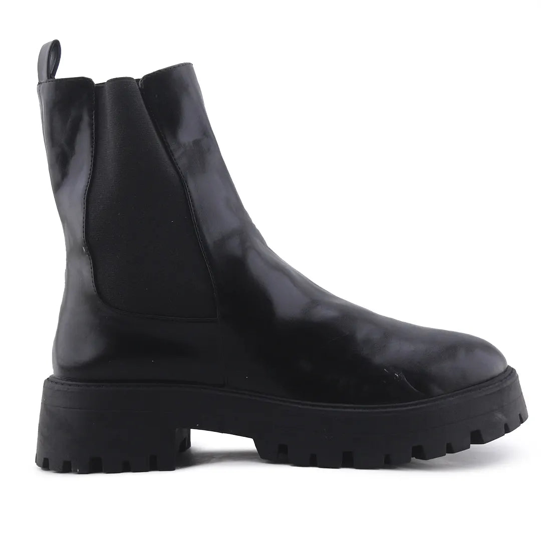 Pull & Bear Stretchable Ankle Boot | 100% Authentic Leather