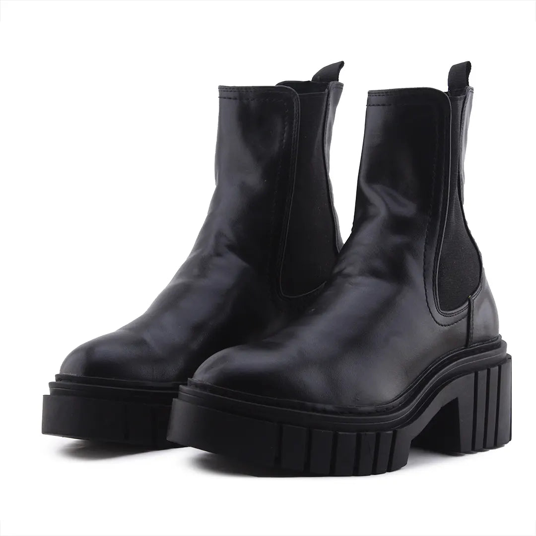 Stradivarius Stretchable Ankle Boot | 100% Authentic Leather