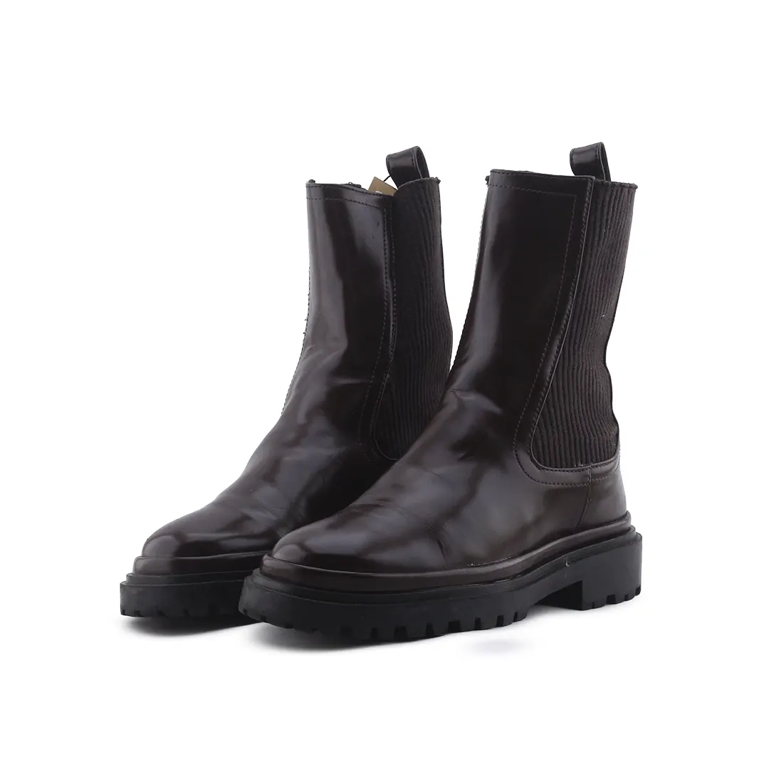 Zara Stretchable Ankle Boot | 100% Authentic Leather