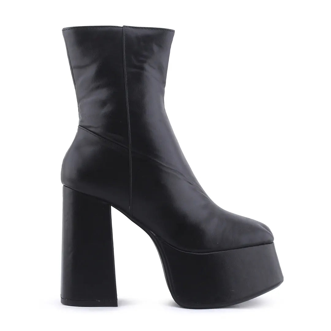 Bershka Zipper Ankle Boot | 100% Authentic Leather