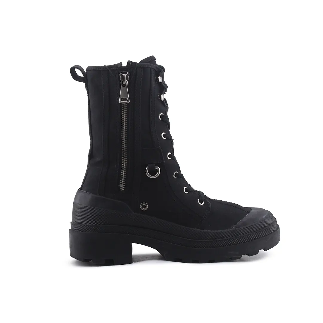 Zara Zipper Lace Up Ankle Boot