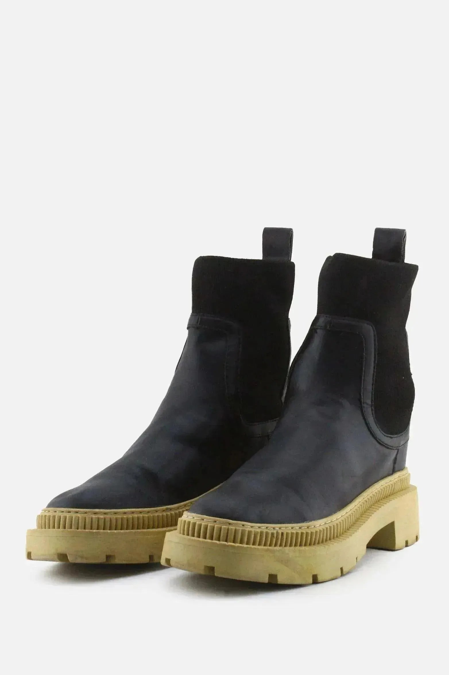 MNG Stretchable Combat Ankle Boots | 100% Authentic Leather