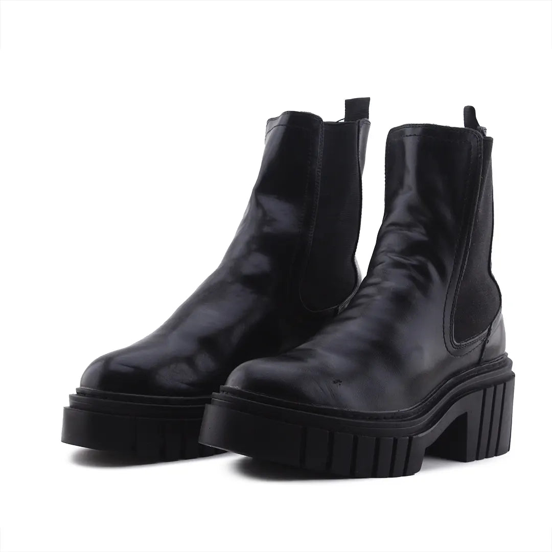 Stradivarius Stretchable Ankle Boot | 100% Authentic Leather