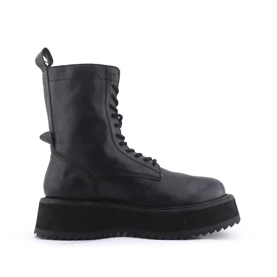 Zara Zipper Lace Up Ankle Boot | 100% Authentic Leather