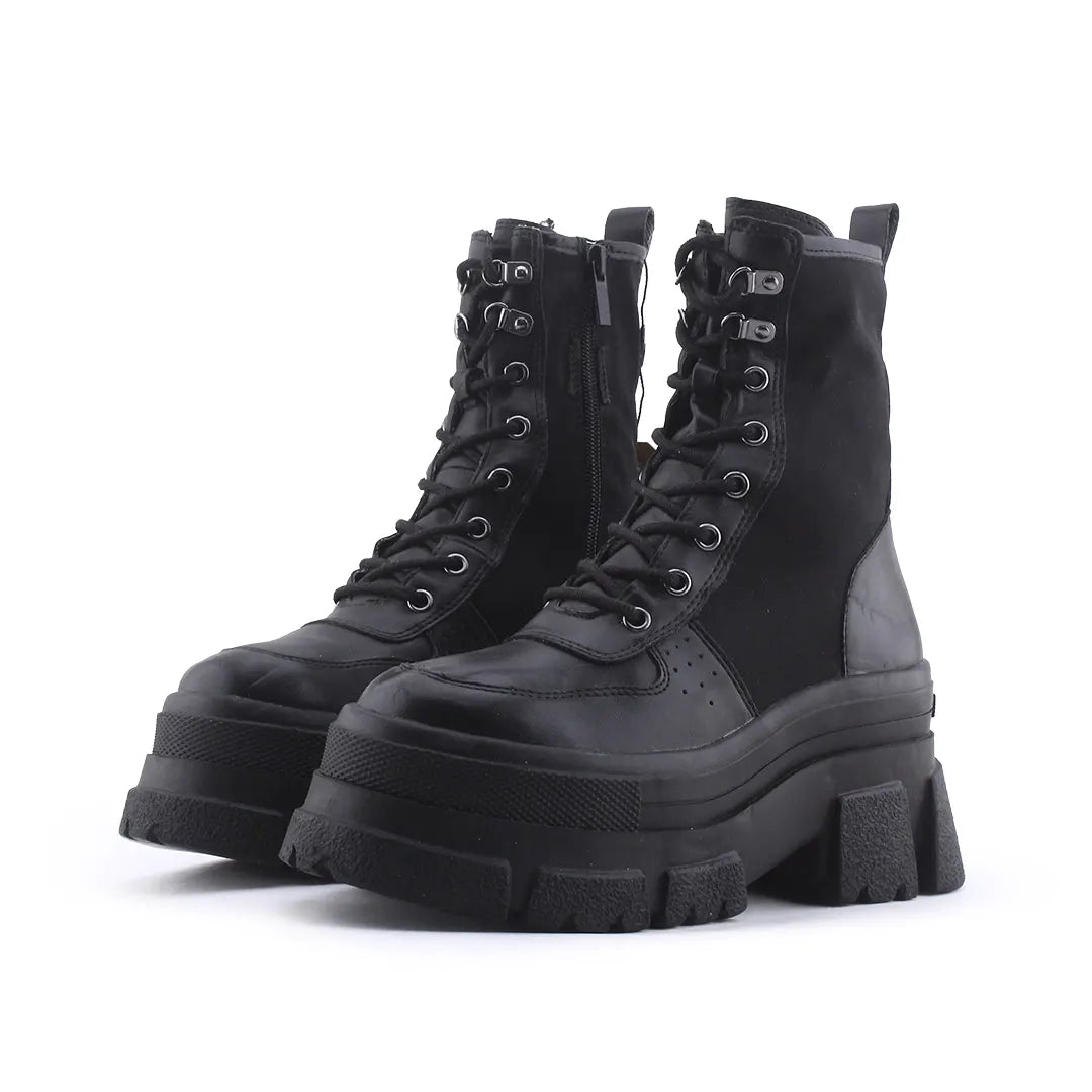 Stradivarius Zipper Lace Up Ankle Boot | 100% Authentic Leather