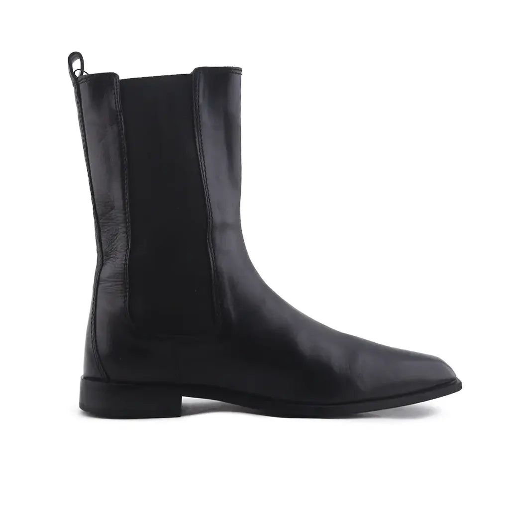 Massimo Dutti Stretchable Ankle Boot | 100% Authentic Leather