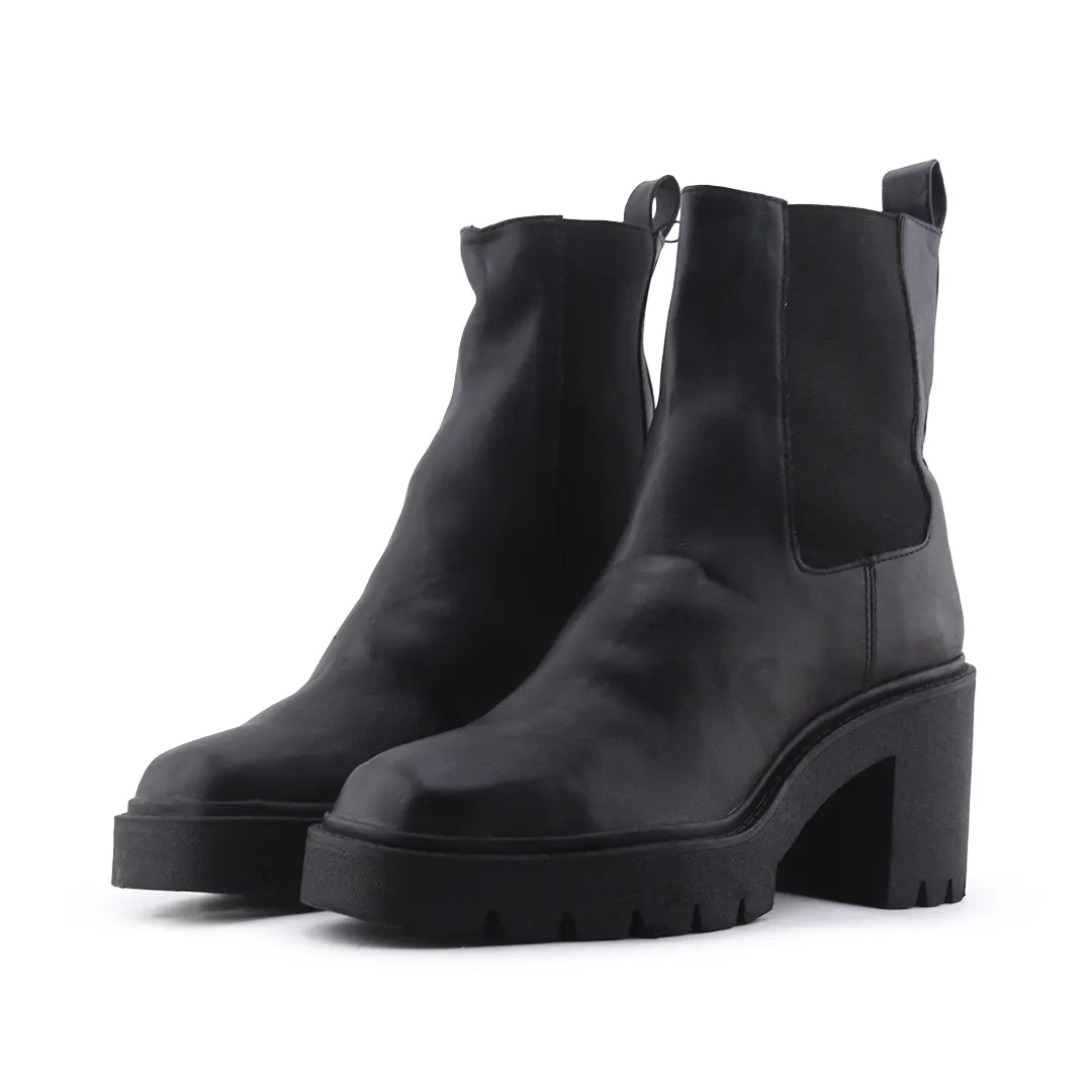 Pull & Bear Stretchable Ankle Boot | 100% Authentic Leather