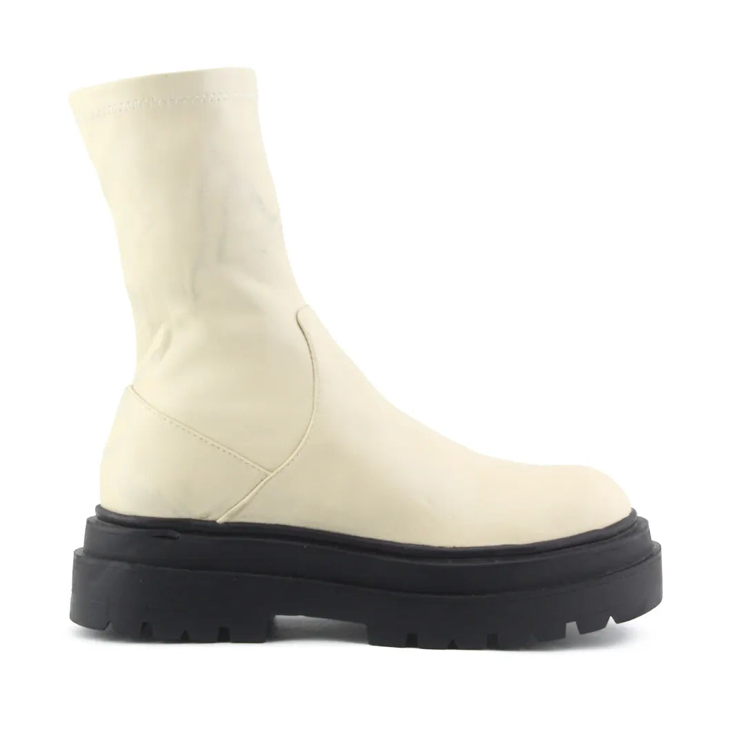 Pull & Bear Zipper Ankle Boot | 100% Authentic Leather