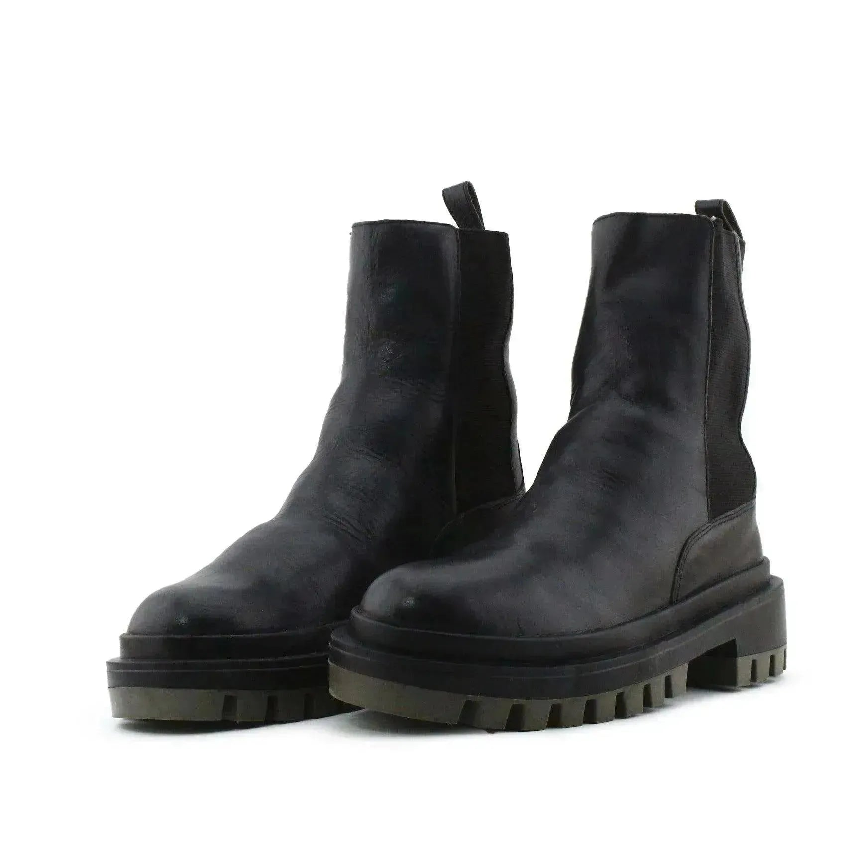 Zara Stretchable Ankle Boots | 100% Authentic Leather - sundaybazar