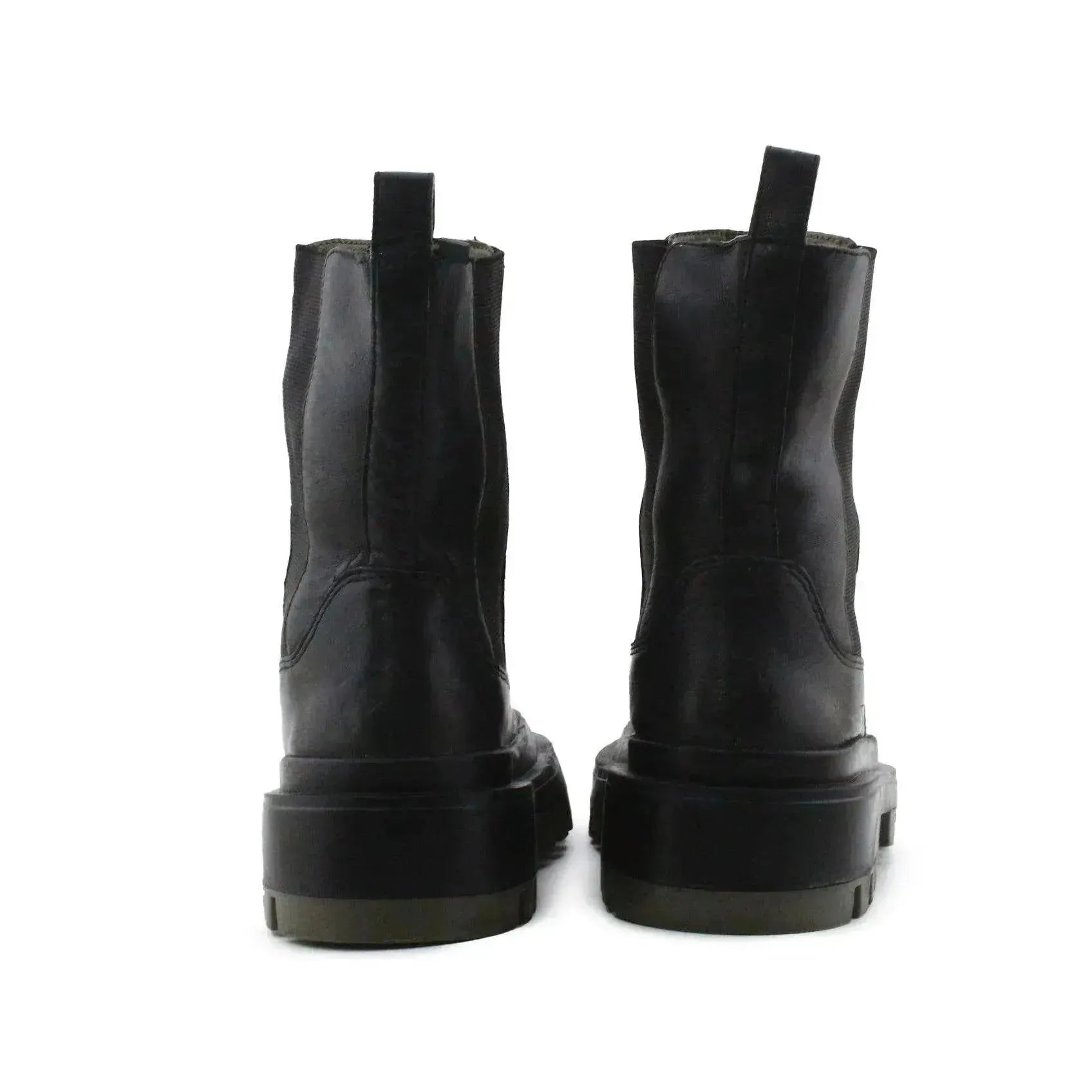 Zara Stretchable Ankle Boots | 100% Authentic Leather - sundaybazar