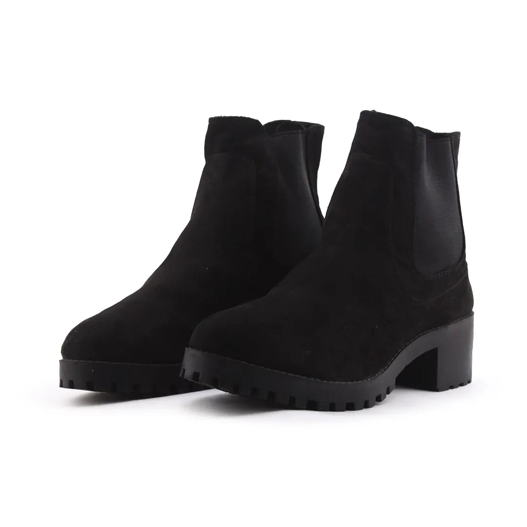 Lefties Stretchable Suede Ankle Boot