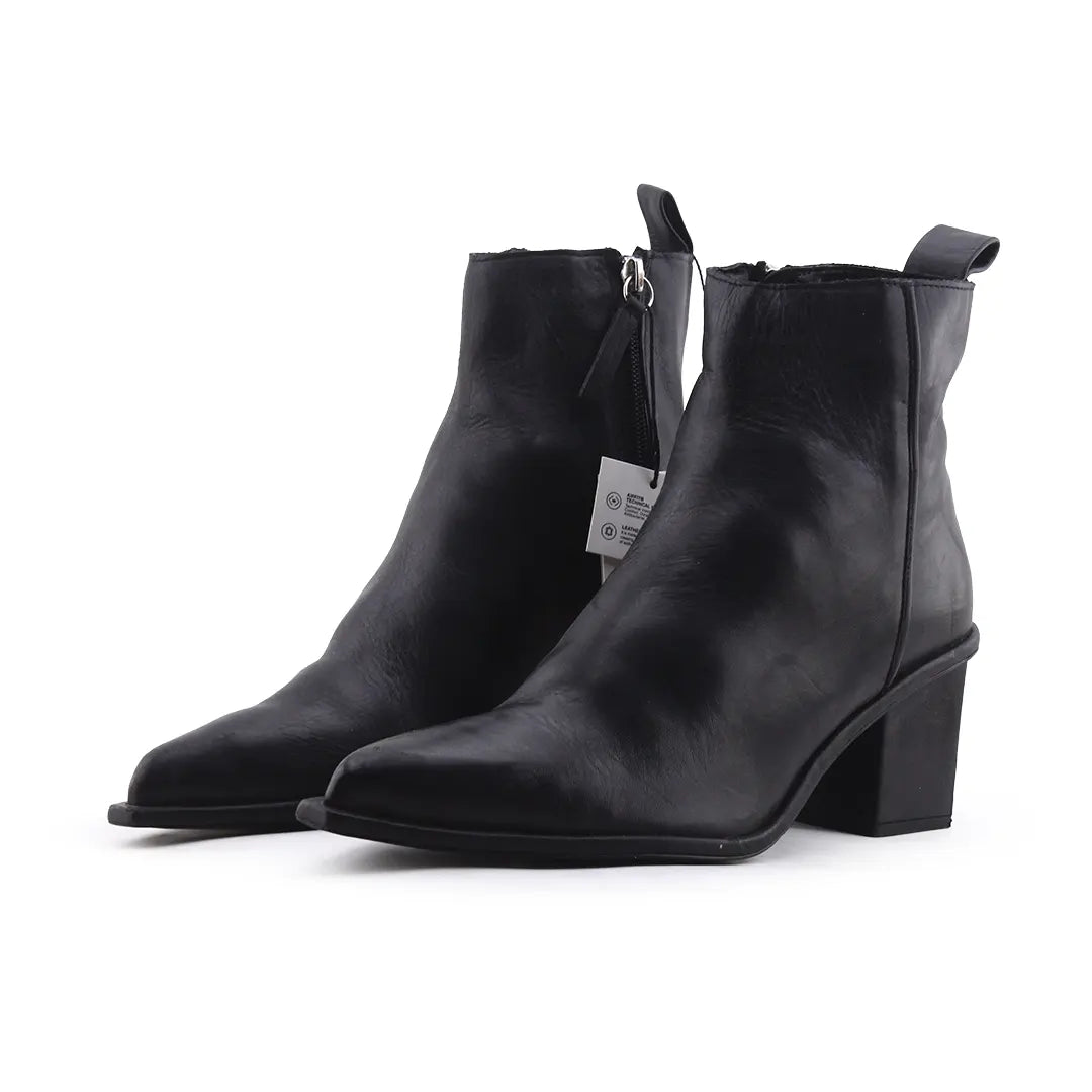 Zara Zipper Ankle Boot | 100% Authentic Leather
