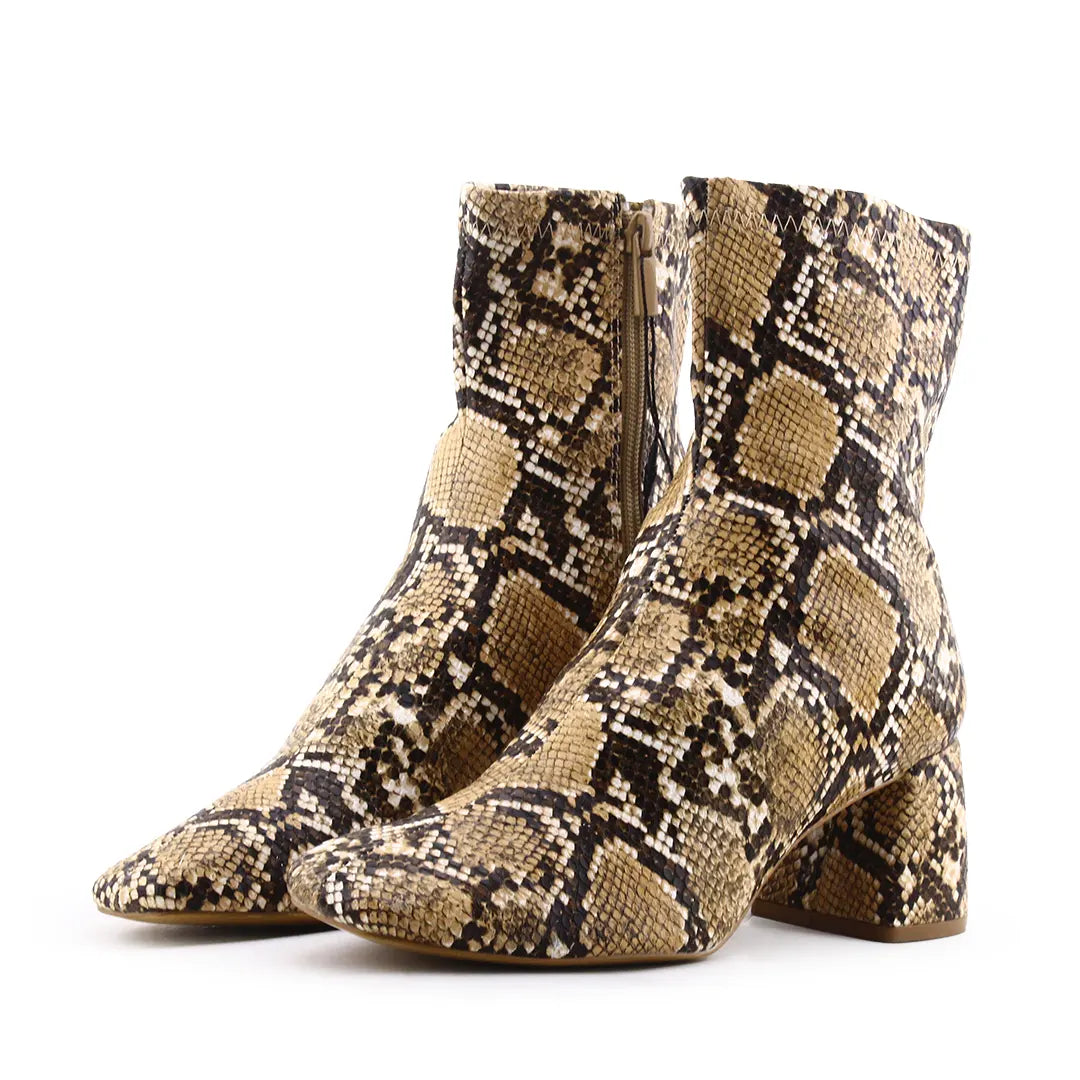 Stradivarius Zipper Ankle Boot | 100% Authentic Leather