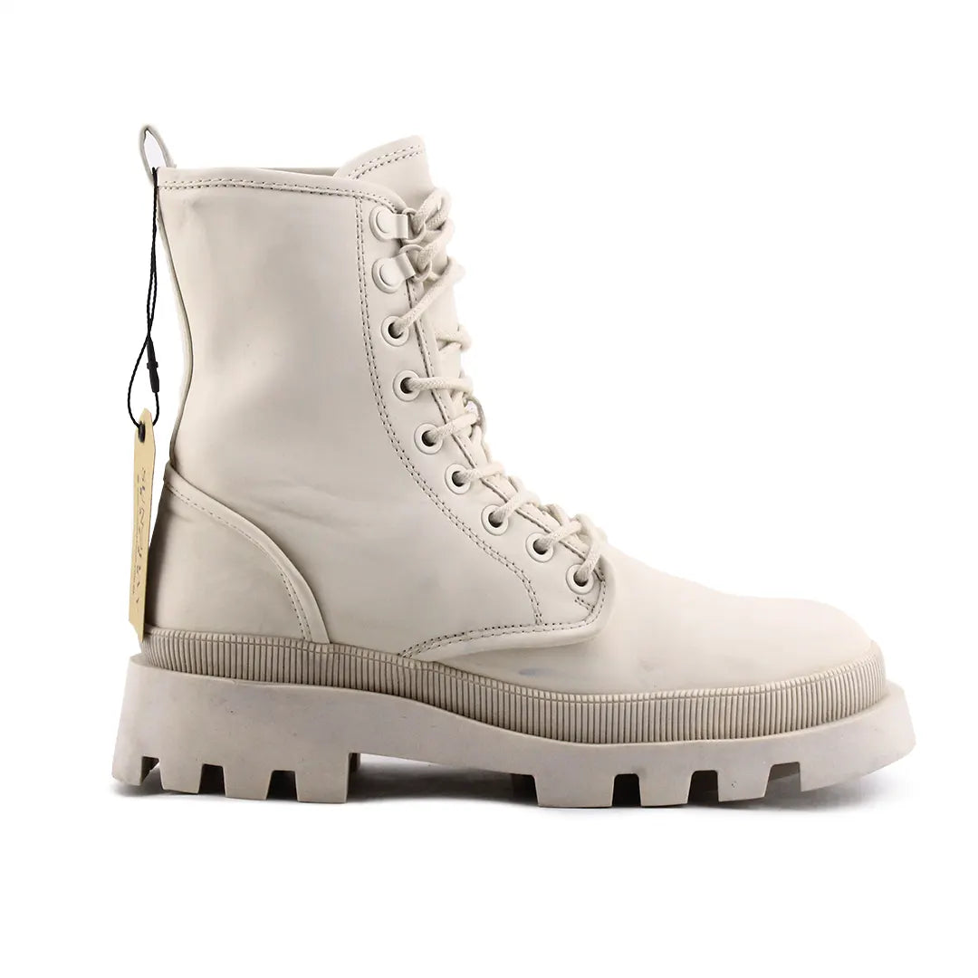 Pull & Bear Lace Up Ankle Boot | 100% Authentic Leather