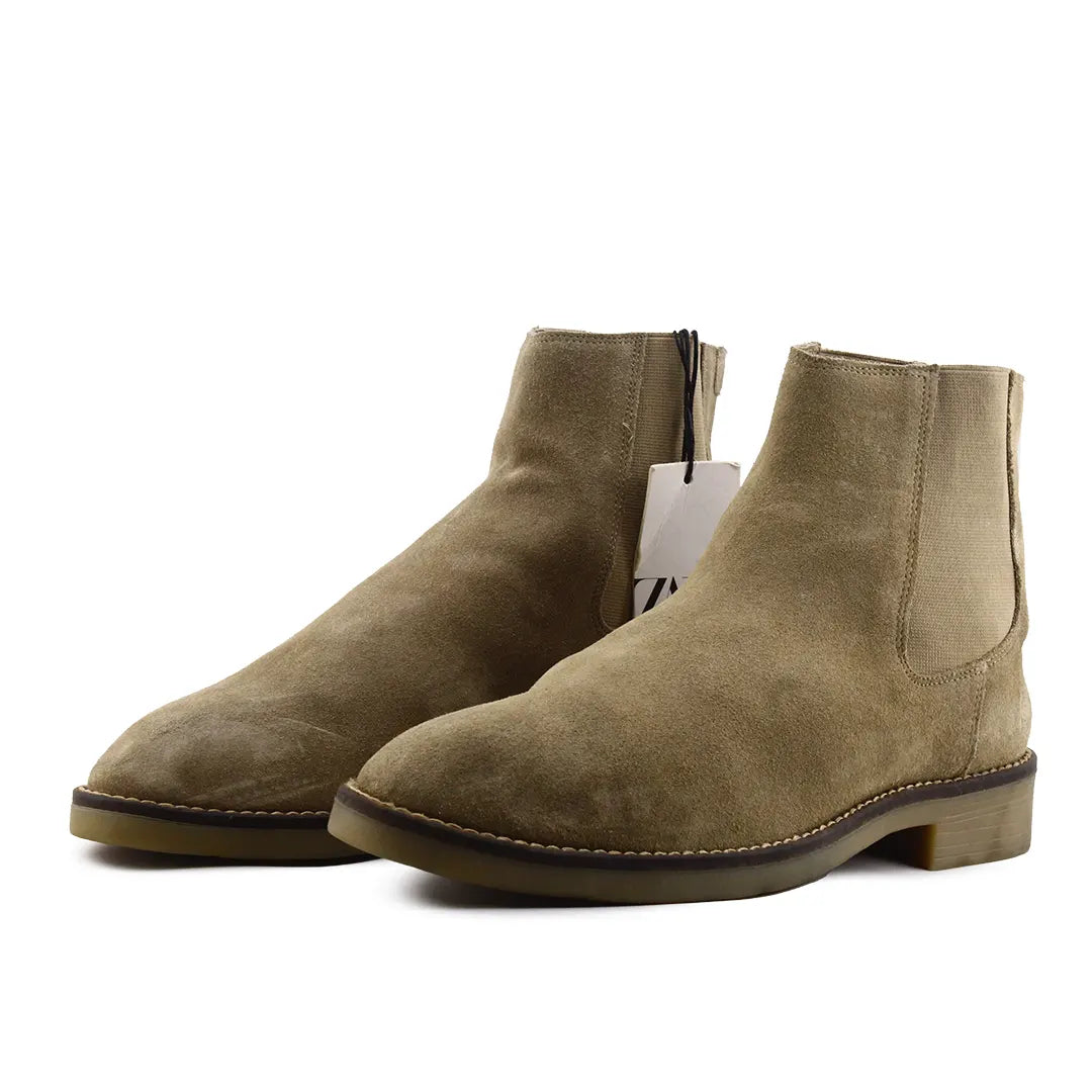 Zara Stretchable Suede Ankle Boot