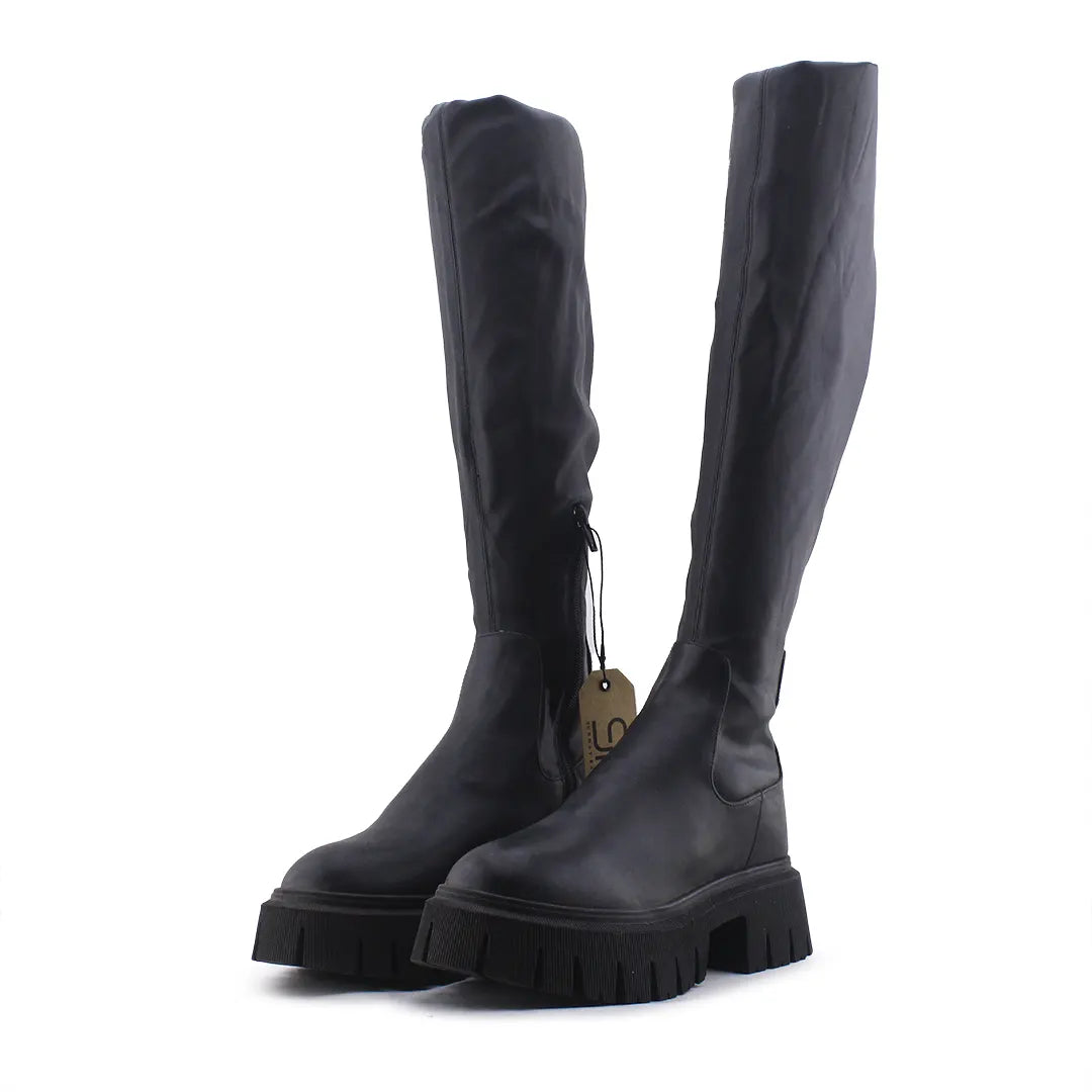 Zara Zipper Thigh high Boot